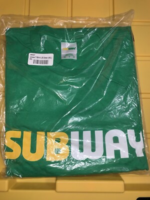 4XL Subway Long Sleeve Employee T-Shirt NEW In Original Bag With Tags
