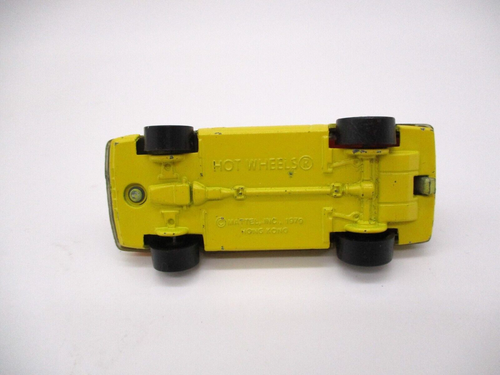 1979 Vintage Hot Wheels Blackwall Hot Ones Yellow Turbo Mustang Cobra Hong Kong - Picture 7 of 7
