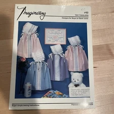 Cross Stitch Sewing Pattern Imaginating #62 Tiny Toddlers Smocking Bonnet