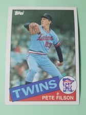 1985 Topps Minnesota Twins Baseball Card #97 Pete Filson