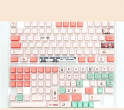 Spy Family Keycap Anya Forger XDA Height PBT 140 Keycaps for Cherry MX Keyboard