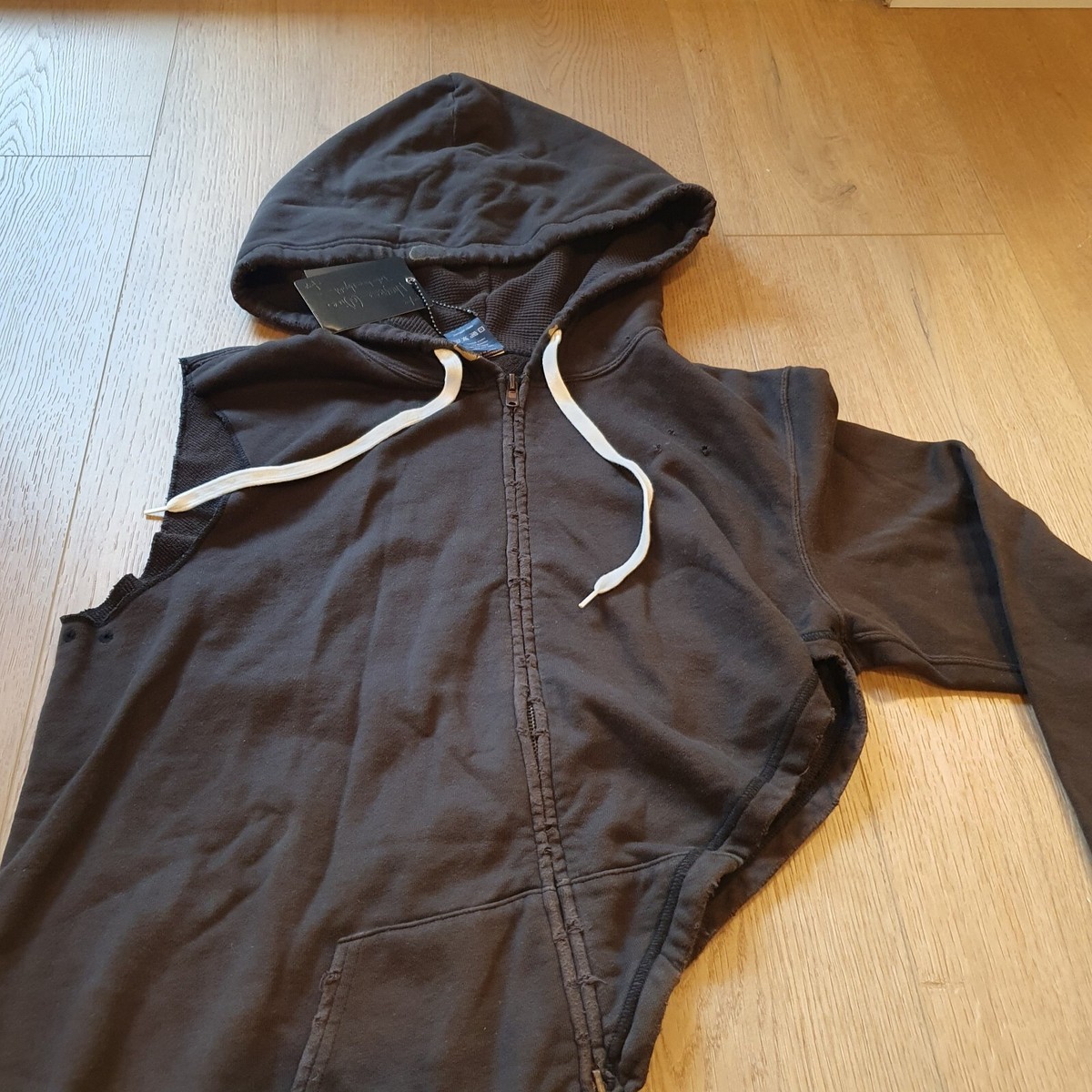トップス 05SS  NIGHT CRAWLER   Damage Zip Hodie 2005SS NIGHT CRAWLER Damage Zip Hodie