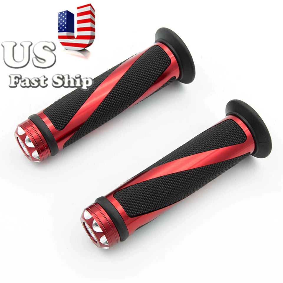 Empuñaduras de manillar de 7/8" 22 mm y 24 mm empuñadura universal para bicicleta deportiva roja Foto 3 de 4