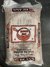 25 Lbs Brown’s Best  Pinto Beans  New Triple Cleaned