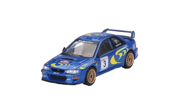 Subaru autos de carrera diecast escala 1:64