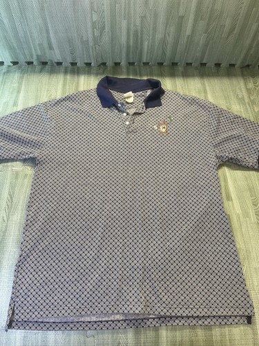 Vintage Warner Bros Studio Store Looney Toons Golf Polo Herren XLarge Taz blau