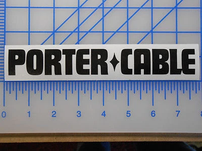 DD Porter Cable Logo Decal Sticker 7.5" 10.5" 18v Lithium Drill Saw Impact Table