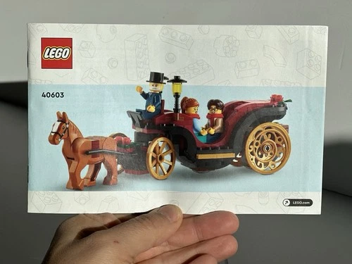 Lego 40603 Wintertime Carriage Ride Complete W Manual No Box