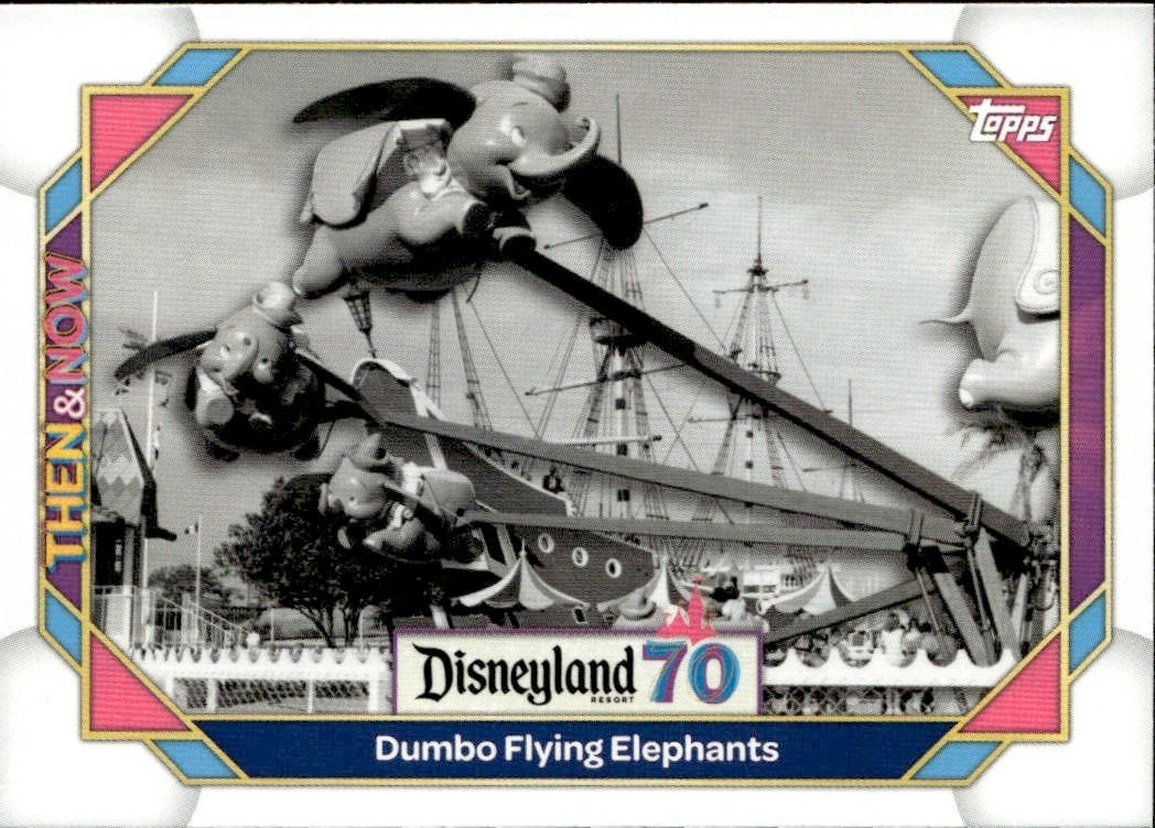 2025 Topps Disney 70th Anniversary #33 Dumbo Flying Elephants THEN