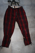 Vintage Red and Black Plaid WOOLRICH Hunting Pants Sz. 32" Waist x 26" Inseam