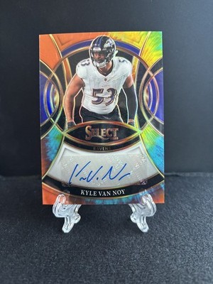 Kyle Van Noy 2025 Select #SP-KVY Signatures Tie-Dye Prizm #23/25 Ravens