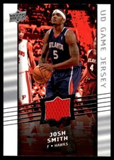 2008 UPPER DECK JOSH SMITH GA-JS MINT UD GAME JERSEYS BASKETBALL ATLANTA HAWKS