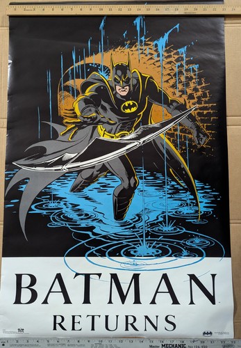 BATMAN RETURNS Poster 1991 DC Comics 23 x 35" Officially Licensed - OSP #2049
