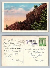 Gloucester, Massachusetts, Chief Wingaersheek Rock Formation Vintage Postcard