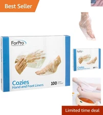 100-Pack Heating Mitts and Liners for Hand and Foot Spa Treatments - All Sizes