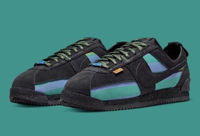 Nike Cortez Union LA Off-Noir Black Green Blue DR1413-001 Mens Size 8 New 50th A