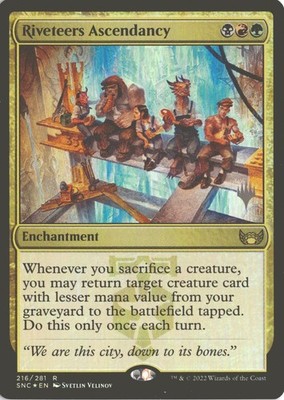 MTG Riveteers Ascendancy (216) *Foil* Promo PW Stamp Streets of New Capenna NM