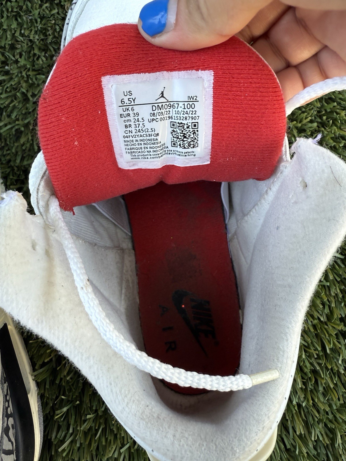 SAOLA Nike Air Jordan 3 retrò bianco cemento reimmaginate 2023 DM0967 100 taglia 6 5