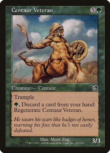 Centaur Veteran LP Torment Green Creature Mtg Magic English Regular