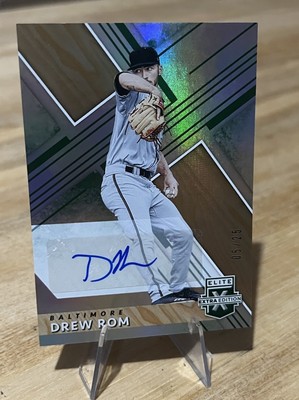 Drew Rom /25 EMERALD PROSPECT SP AUTO 2019 Elite Extra Autograph 