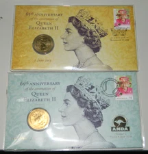 2018 UNC $1 65th Anniversary Of The Coronation QEII PNC ANDA 286/500 & Normal