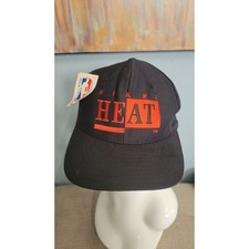 Vintage Miami Heat AJD Snapback Hat NWT   90s NBA Official Licensed Cap...