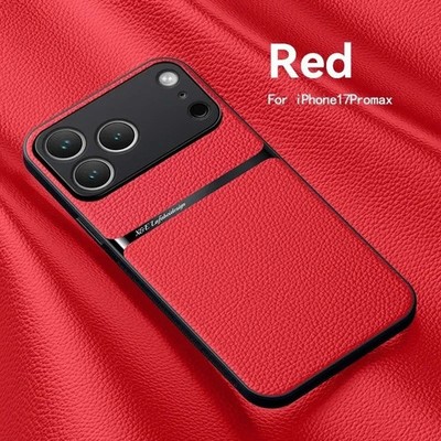 Magnetic Leather Case For iPhone 17 16 15 14 13 12 11 Pro Max Plus Magsafe Cover