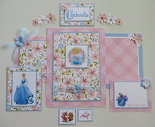 Disney Premade Scrapbook Page/Mat Set - Princess Cinderella 15pc. Set 19