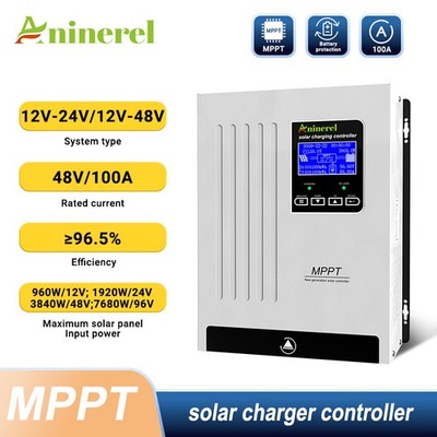 4800W 100A MPPT Solar Charge Controller 12V/24V/36V/48V Battery PV Regulator NEW