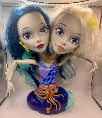 Monster High Peri And Pearl Serpentine 14  Two Headed Styling Head Doll