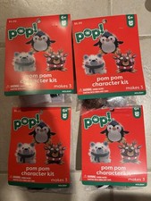 Pop Penguin Reindeer Bear Pom Pom Craft Kit Christmas holiday activity