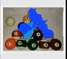 REPLACEMENT Standard Pool Balls One Owner Very Good Condition: SOLD INDIVIDUALLY