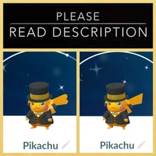 Shiny Pikachu with Yellow Ribbon Monocle (Male/Female) - Pokemon Go