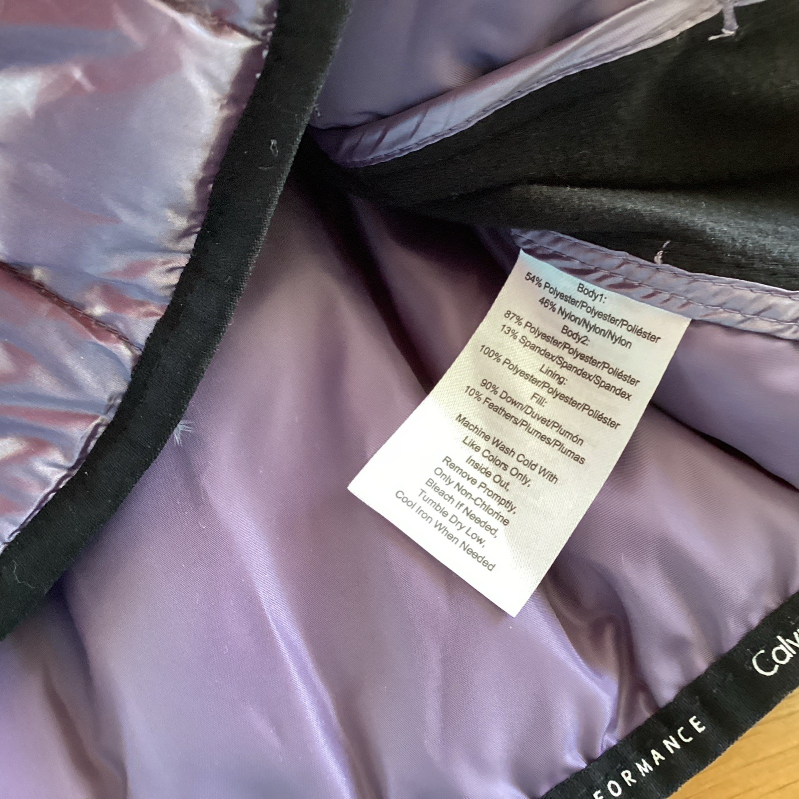 Calvin Klein Performance  Poly Down Sleeveless Zi… - image 5