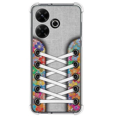 Siliconhülle Antischock Für Xiaomi Poco M6 4G Design Sneakers 04 Zeichnungen