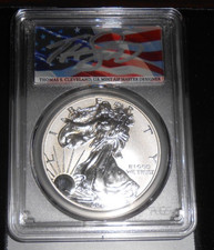 2006-P AMERICAN SIL. EGLE.  PCGS PR70 - REVERSE PR - 20TH ANN. T.S.CLEVELAND SIG