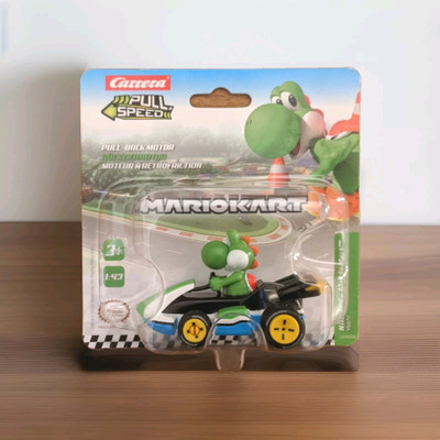 Super Mario Kart Yoshi Pull Back Car Official Nintendo Carrera Pull Speed Action