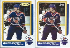 1986-87 Topps #F Wayne Gretzky Box Bottom very rare.....