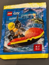 Lego City Fireman Minifigure with Water Scooter - 952505