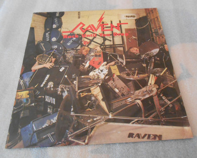 Raven LP Rock Until Your Drop Neat Records von 1981 Made In Italy