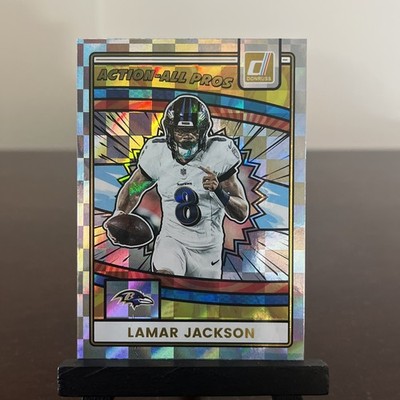 Lamar Jackson 2025 Donruss Football Action All Pros #AAP-LJA Baltimore Ravens