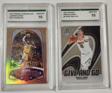 Panini Lebron James #245 Marquee & Nikola Jokic #6 Give and Go - SPA Gem Mt 10s