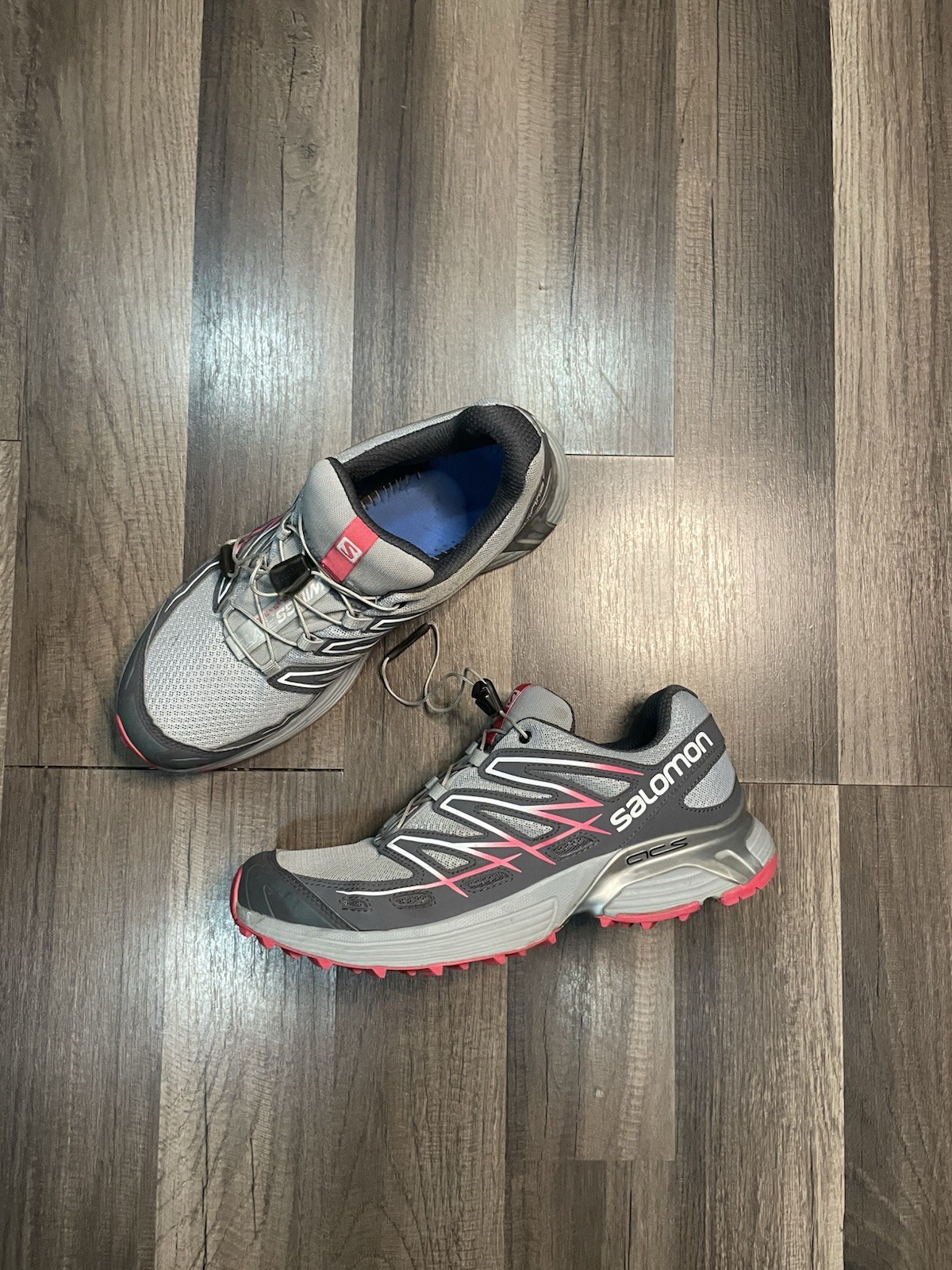 Scarpe da trekking Salomon Wings Flyte 2 Gore Tex trail running rosa da donna taglia 9