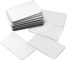 50 Pcs 3 X 5 Inch Dry Erase Magnetic Labels Dry Erase Magnets Reusable Name Tags