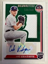 2022 Panini Stars and Stripes USA Baseball Silhouettes Jersey/Bat Pick From List