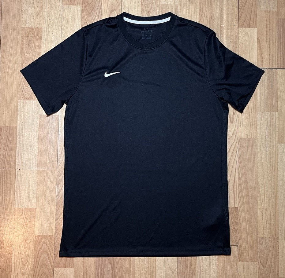 Nike Dri-Fit Logo Crewneck T-Shirt for Men - Large Black Lightweight Short Sleeve