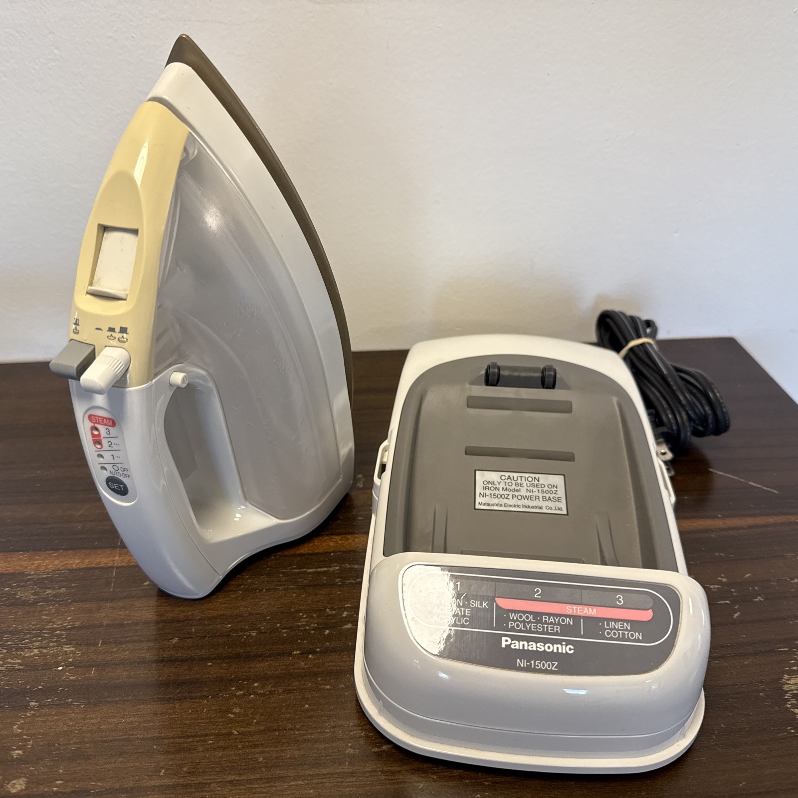 Treated - Clean - Panasonic NI-1500Z Electric Cordless Steam