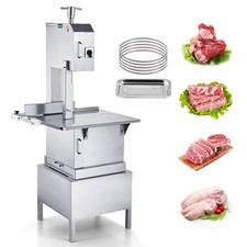 VEVOR 2200W Commercial Electric Meat Bandsaw Stainless Steel Bone Sawing Machine
