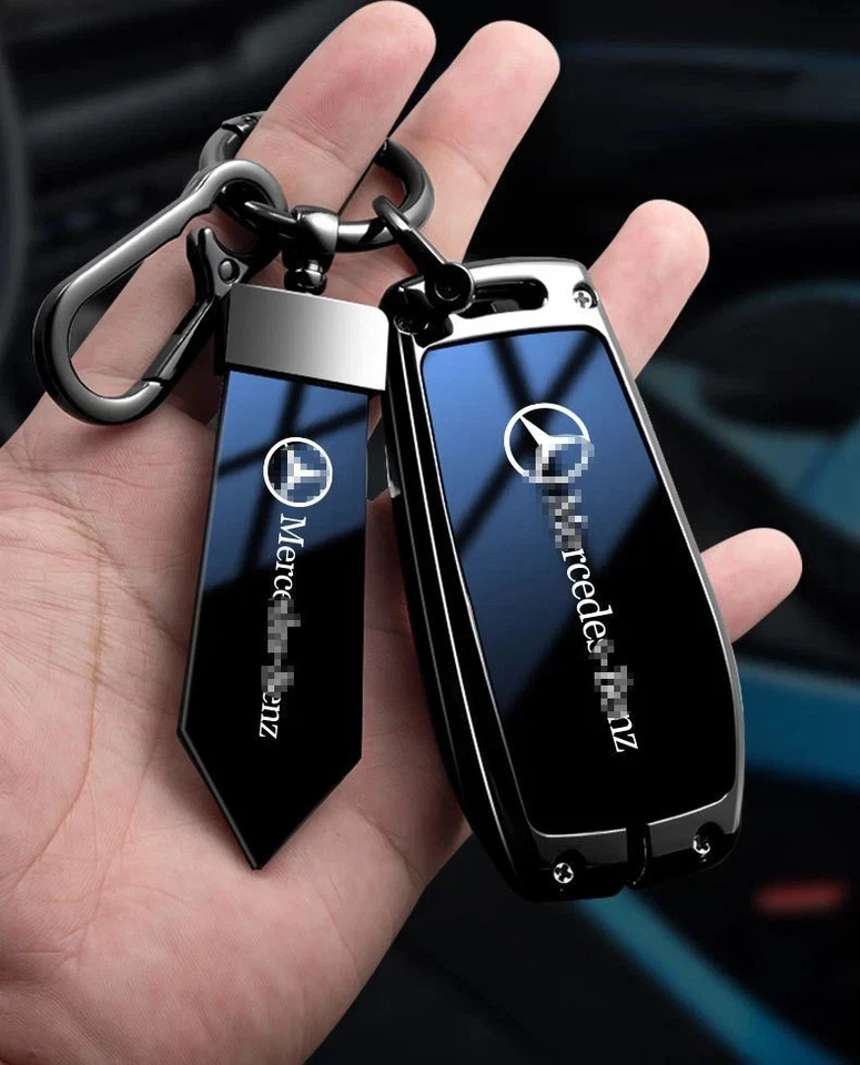 Metal Smart Car Key Fob Case Cover For Mercedes Benz A C S E Class W213 4 Button Foto 4 de 4