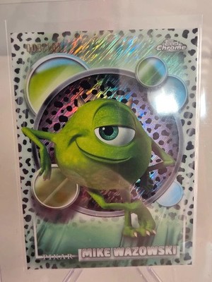 Topps Chrome Disney Pixar Mike Wazowski Dalmatian Refractor /101 #28 2026
